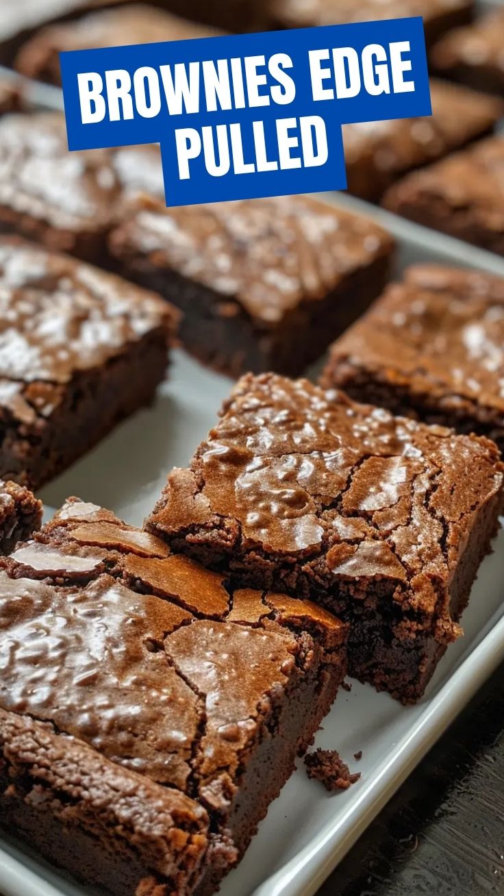 A stack of delicious brownies with a rich, dark chocolate color.
