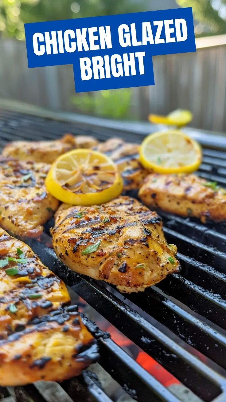 Grilled chicken marinated with fresh lemon and herbs