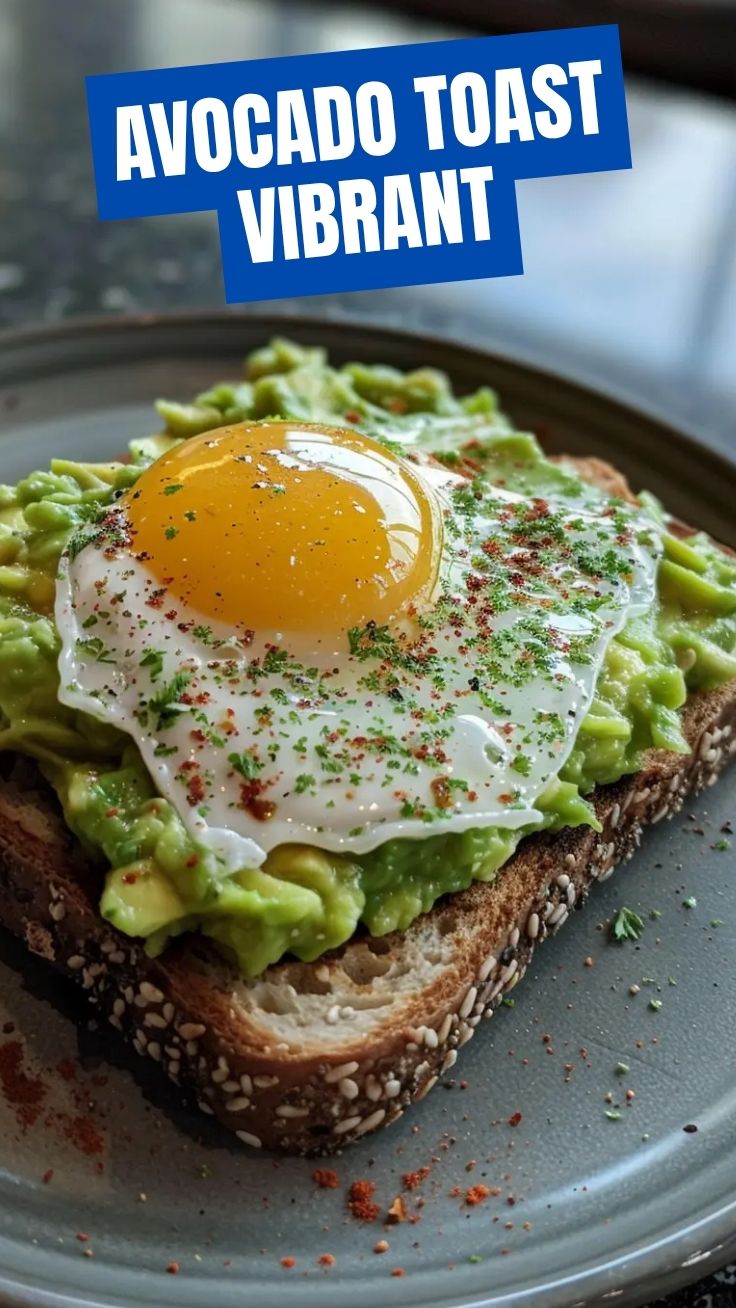 A close-up of beautifully plated avocado toast with seasonings
