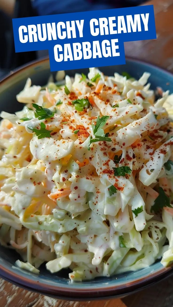 A bowl of delicious creamy coleslaw with shredded cabbage and carrots.