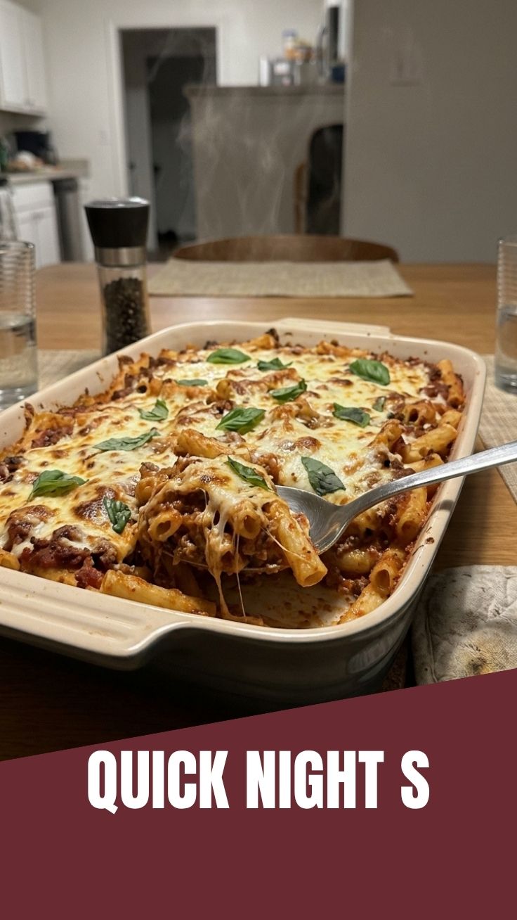 Various easy school night dinners laid out for a family meal