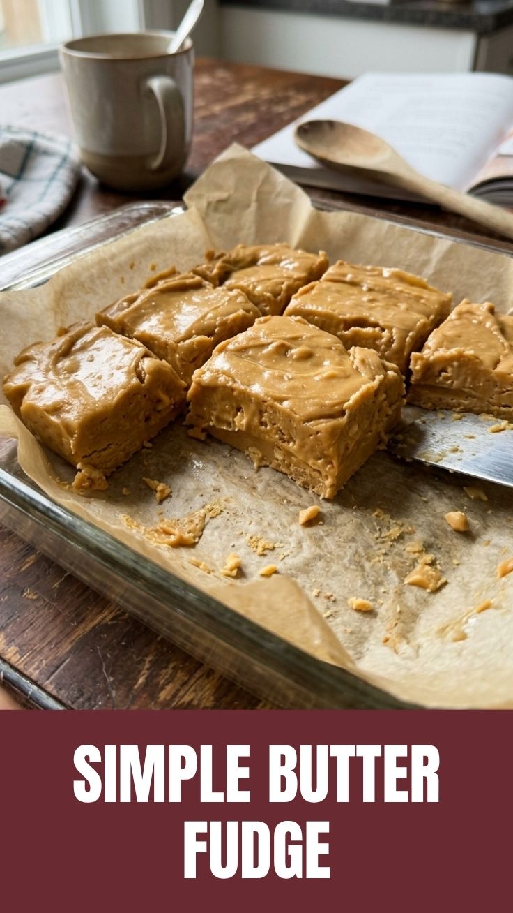 Close-up of freshly cut peanut butter fudge squares on a serving plate.