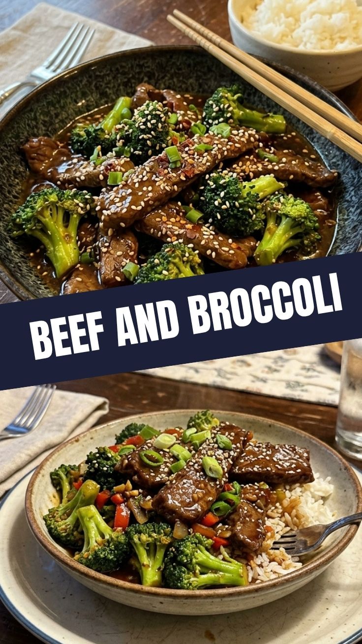 A steaming plate of beef and broccoli stir-fry with tender meat and crisp florets