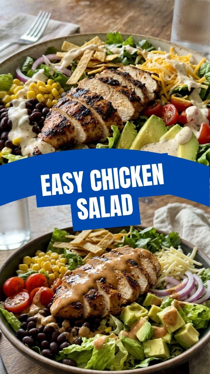 A vibrant Southwest Chicken Salad, packed with fresh ingredients