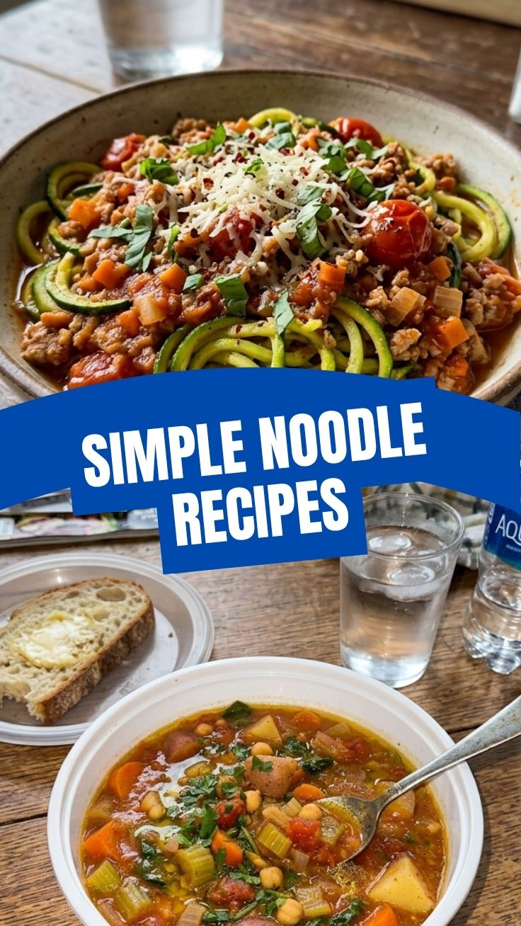 Delicious low calorie zucchini noodle recipes for a healthy meal