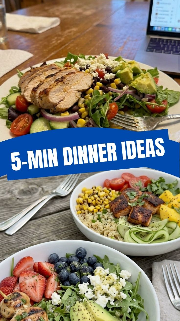 A platter of fresh, colorful summer weight loss dinner ideas featuring grilled chicken and vegetables