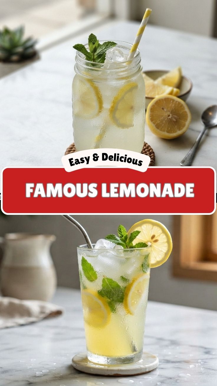A glass of freshly squeezed lemonade with lemon slices and ice cubes