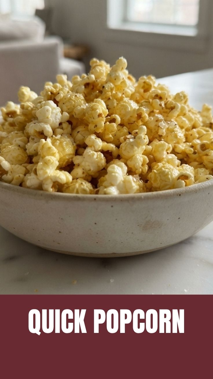 A fresh bowl of fluffy popcorn ready for snacking